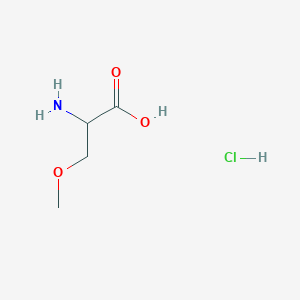 molecular formula C4H10ClNO3 B3251996 2-Amino-3-methoxypropanoic acid hydrochloride CAS No. 2133496-72-5
