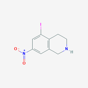 molecular formula C9H9IN2O2 B3252009 5-Iodo-7-nitro-1,2,3,4-tetrahydroisoquinoline CAS No. 213597-92-3