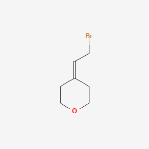 molecular formula C7H11BrO B3252059 4-(2-Bromoethylidene)oxane CAS No. 21378-20-1