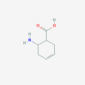 molecular formula C7H11NO2 B3252115 6-Aminocyclohex-3-ene-1-carboxylic acid CAS No. 213986-70-0