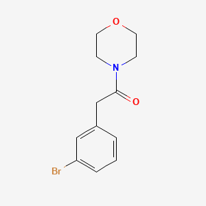 molecular formula C12H14BrNO2 B3252150 2-(3-Bromophenyl)-1-morpholinoethanone CAS No. 214209-93-5