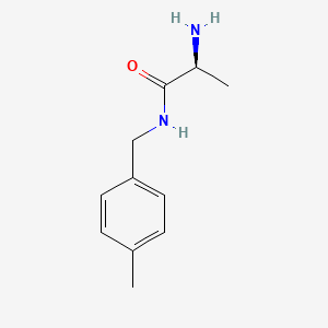 molecular formula C11H16N2O B3252292 (S)-2-Amino-N-(4-methyl-benzyl)-propionamide CAS No. 215582-75-5