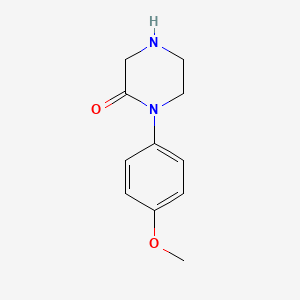 molecular formula C11H14N2O2 B3252297 1-(4-Methoxyphenyl)piperazin-2-one CAS No. 215649-82-4