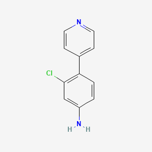 molecular formula C11H9ClN2 B3252328 3-Chloro-4-(pyridin-4-yl)aniline CAS No. 215949-71-6