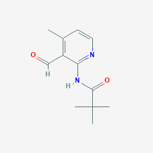 molecular formula C12H16N2O2 B3252386 N-(3-formyl-4-methylpyridin-2-yl)-2,2-dimethylpropanamide CAS No. 216678-81-8