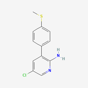 molecular formula C12H11ClN2S B3252438 5-chloro-3-(4-(methylthio)phenyl)pyridin-2-amine CAS No. 217090-19-2