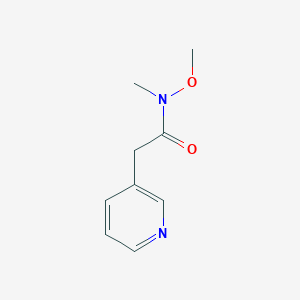 molecular formula C9H12N2O2 B3252561 N-methoxy-N-methyl-2-(pyridin-3-yl)acetamide CAS No. 217316-41-1