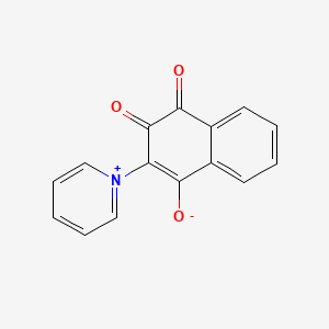 molecular formula C15H9NO3 B3252597 PYRIDINIUM,1-(1,4-DIHYDRO-3-HYDROXY-1,4-DIOXO-2-NAPHTHALENYL)-, INNER SALT CAS No. 21758-86-1