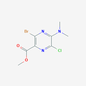 Methyl 3-bromo-6-chloro-5-(dimethylamino)pyrazine-2-carboxylate