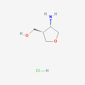 ((3S,4S)-4-Aminotetrahydrofuran-3-yl)methanol hydrochloride
