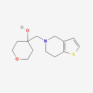 4-((6,7-dihydrothieno[3,2-c]pyridin-5(4H)-yl)methyl)tetrahydro-2H-pyran-4-ol
