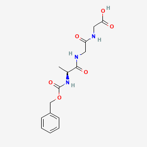 molecular formula C15H19N3O6 B3252744 Z-Ala-gly-gly-OH CAS No. 21929-69-1