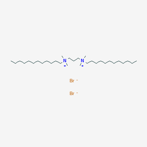 molecular formula C31H68Br2N2 B3252758 N1,N3-Didodecyl-N1,N1,N3,N3-tetramethylpropane-1,3-diaminium bromide CAS No. 21948-96-9