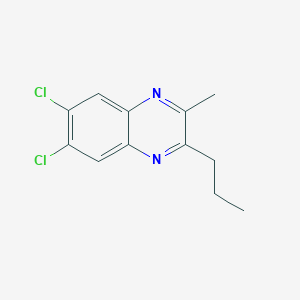 molecular formula C12H12Cl2N2 B3252780 6,7-Dichloro-2-methyl-3-propylquinoxaline CAS No. 219528-43-5