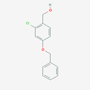 molecular formula C14H13ClO2 B3252818 4-Benzyloxy-2-chlorobenzyl alcohol CAS No. 219764-60-0