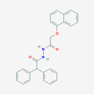 molecular formula C26H22N2O3 B325282 N'-[(1-naphthyloxy)acetyl]-2,2-diphenylacetohydrazide 