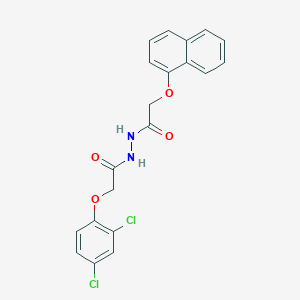 molecular formula C20H16Cl2N2O4 B325284 N'-[(2,4-dichlorophenoxy)acetyl]-2-(1-naphthyloxy)acetohydrazide 