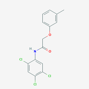 molecular formula C15H12Cl3NO2 B325286 2-(3-methylphenoxy)-N-(2,4,5-trichlorophenyl)acetamide 