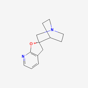 molecular formula C13H16N2O B3252874 (S)-3'H-4-Azaspiro[bicyclo[2.2.2]octane-2,2'-furo[2,3-b]pyridine] CAS No. 220099-90-1