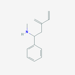 molecular formula C13H17N B325296 N-methyl-3-methylidene-1-phenylpent-4-en-1-amine 