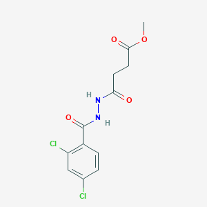 molecular formula C12H12Cl2N2O4 B325299 Methyl 4-[2-(2,4-dichlorobenzoyl)hydrazino]-4-oxobutanoate 