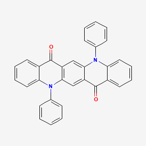 molecular formula C32H20N2O2 B3253129 N,N-Diphenylquinacridone CAS No. 221455-80-7