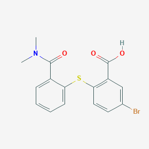 5-Bromo-2-((2-(dimethylcarbamoyl)phenyl)thio)benzoic acid