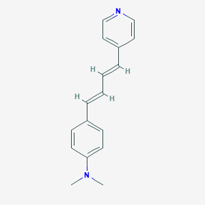 molecular formula C17H18N2 B3253169 Benzenamine, N,N-dimethyl-4-[(1E,3E)-4-(4-pyridinyl)-1,3-butadienyl]- CAS No. 222165-16-4