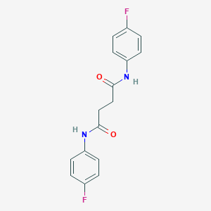 molecular formula C16H14F2N2O2 B325321 N,N'-bis(4-fluorophenyl)butanediamide 