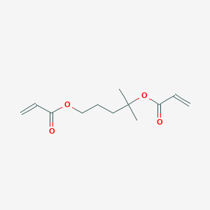 molecular formula C12H18O4 B3253210 2-Propenoic acid, 1,1'-(1,1-dimethyl-1,4-butanediyl) ester CAS No. 2222454-96-6