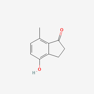 molecular formula C10H10O2 B3253230 4-Hydroxy-7-methyl-1-indanone CAS No. 22242-84-8