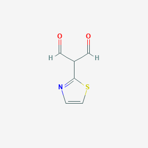 molecular formula C6H5NO2S B3253300 2-(1,3-Thiazol-2-yl)propanedial CAS No. 2228968-11-2