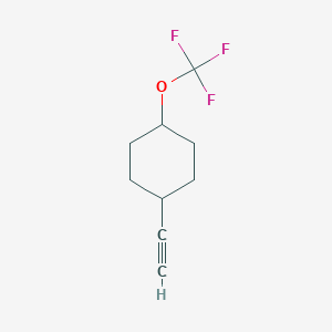 molecular formula C9H11F3O B3253326 trans-1-Ethynyl-4-(trifluoromethoxy)cyclohexane CAS No. 2231663-36-6