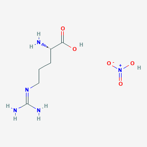 molecular formula C6H14N5O5- B3253350 L-Arginine nitrate CAS No. 223253-05-2