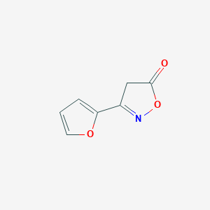 molecular formula C7H5NO3 B3253380 3-(Furan-2-yl)isoxazol-5(4H)-one CAS No. 22343-98-2
