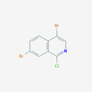 molecular formula C9H4Br2ClN B3253447 4,7-Dibromo-1-chloroisoquinoline CAS No. 223671-32-7