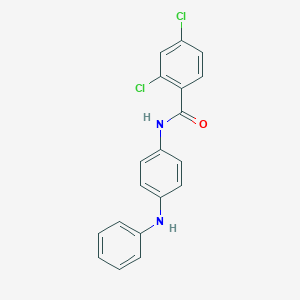 molecular formula C19H14Cl2N2O B325349 N-(4-anilinophenyl)-2,4-dichlorobenzamide 