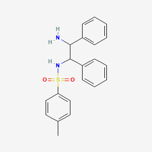 molecular formula C21H22N2O2S B3253551 N-(2-amino-1,2-diphenylethyl)-4-methylbenzenesulfonamide CAS No. 224454-16-4