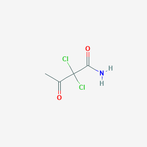 molecular formula C4H5Cl2NO2 B3253661 2,2-Dichloro-3-oxobutanamide CAS No. 22543-23-3