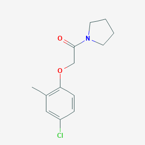 molecular formula C13H16ClNO2 B325370 1-[(4-Chloro-2-methylphenoxy)acetyl]pyrrolidine 