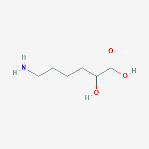 molecular formula C6H13NO3 B3253819 6-Amino-2-hydroxyhexanoic acid CAS No. 2279-99-4