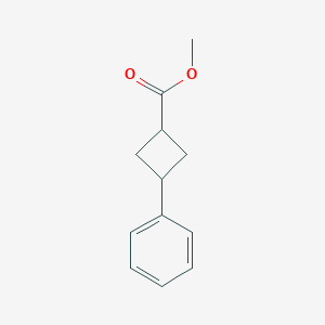 molecular formula C12H14O2 B3253821 Methyl 3-phenylcyclobutanecarboxylate CAS No. 227935-29-7