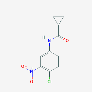 molecular formula C10H9ClN2O3 B325392 N-(4-chloro-3-nitrophenyl)cyclopropanecarboxamide 