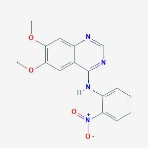molecular formula C16H14N4O4 B3253926 6,7-dimethoxy-N-(2-nitrophenyl)quinazolin-4-amine CAS No. 229476-52-2
