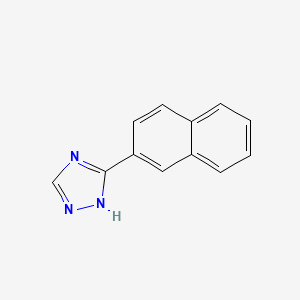 molecular formula C12H9N3 B3254063 1H-1,2,4-Triazole, 5-(2-naphthalenyl)- CAS No. 23195-61-1