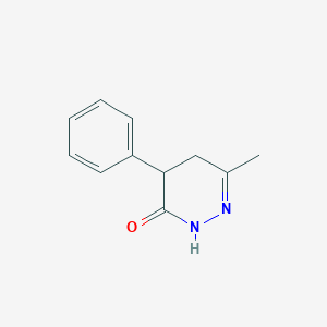 molecular formula C11H12N2O B3254101 6-Methyl-4-phenyl-4,5-dihydropyridazin-3(2H)-one CAS No. 23227-98-7