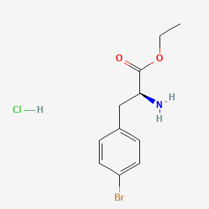 molecular formula C11H15BrClNO2 B3254112 H-Phe(4-Br)-OEt.HCl CAS No. 232276-00-5