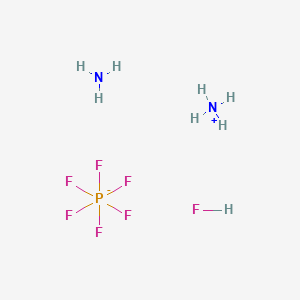 molecular formula F7H8N2P B3254180 Ammonium hexafluorophosphate fluoride CAS No. 23319-39-3