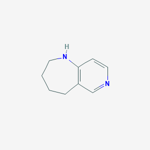 molecular formula C9H12N2 B3254194 2,3,4,5-tetrahydro-1H-pyrido[4,3-b]azepine CAS No. 233264-75-0