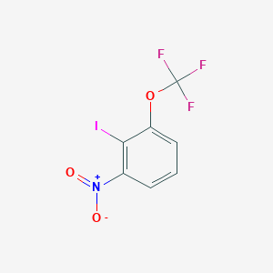 molecular formula C7H3F3INO3 B3254296 2-Iodo-3-(trifluoromethoxy)nitrobenzene CAS No. 235101-49-2